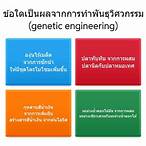ข้อใดกล่าวถูกต้องเกี่ยวกับเทคนิคพันธุวิศวกรรม